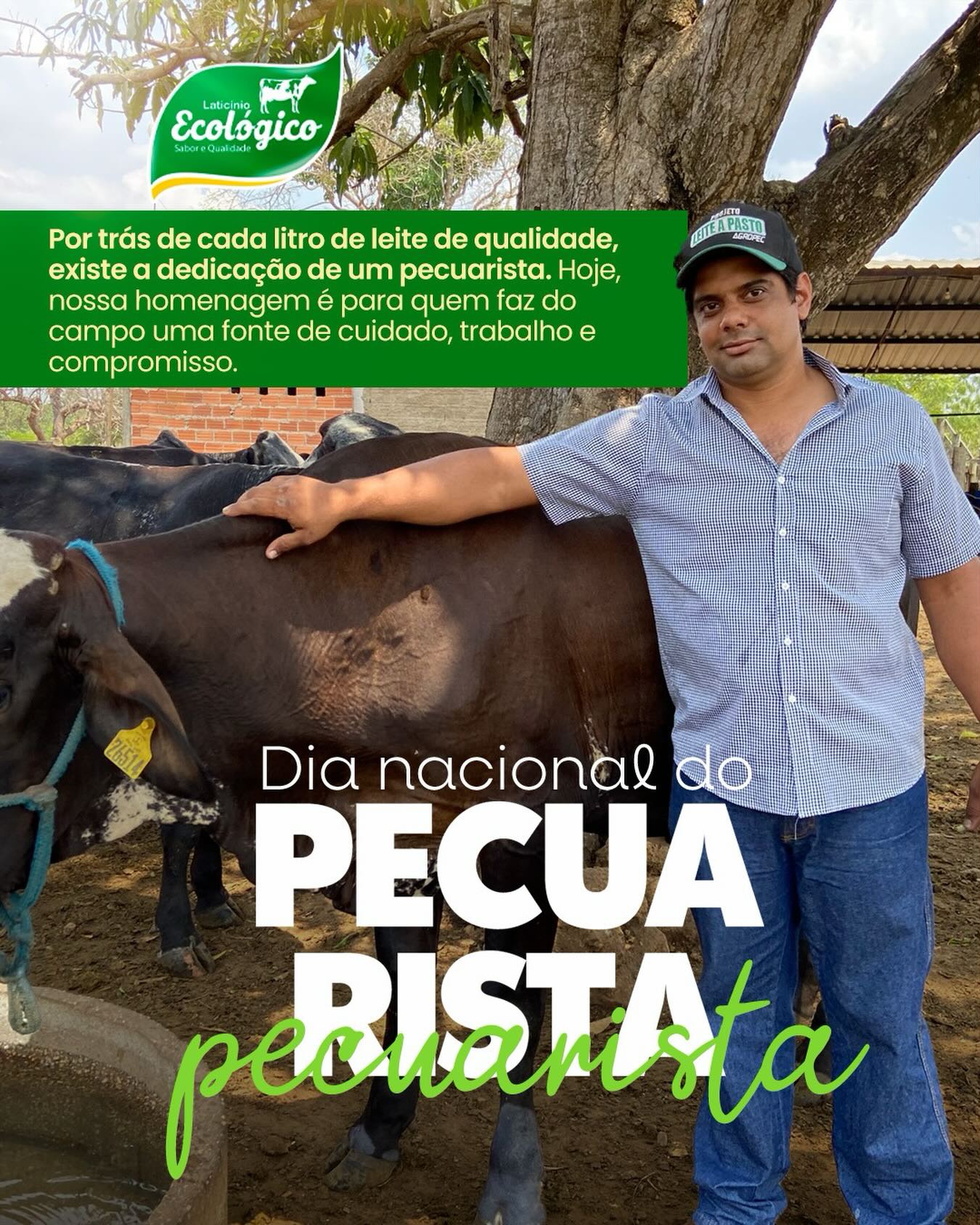 Trabalho no campo do Laticínio Ecológico